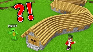 JJ and Mikey Found SECRET SPIRAL House - Maizen Parody Video in Minecraft