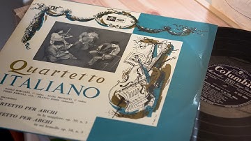 Boccherini String Quartet In E flat, Op. 58 Quartetto Italiano (1953 LP)
