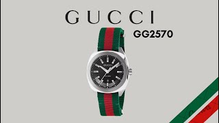 [Ba Hải Gác] Đồng Hồ Gucci GG2570 40mm sọc check đặc sản nhà GC sale cực tốt 