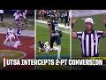 100-YD INTERCEPTION FOR UTSA ON 2-POINT CONVERSION 🚨 | ESPN College Football