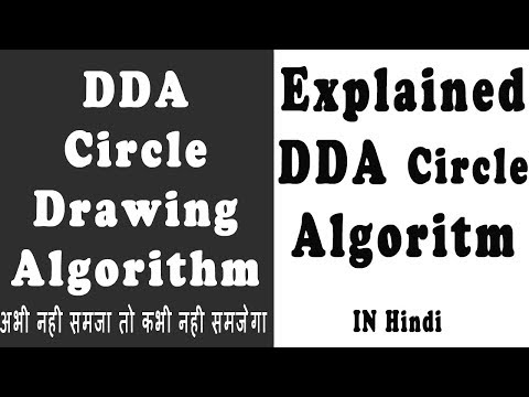 DDA Circle Drawing Algorithm Explained | How DDA Circle Algorithm Works
