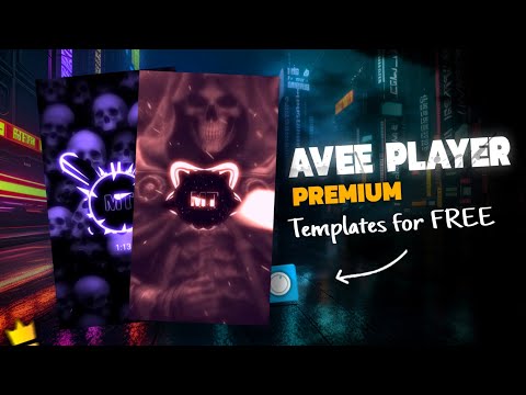 Avee Player Premium Trending Templates ✨ & Editing Process 🔓