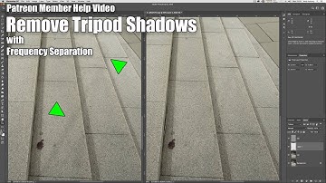Tripod Shadow Removal Using Frequency Separation