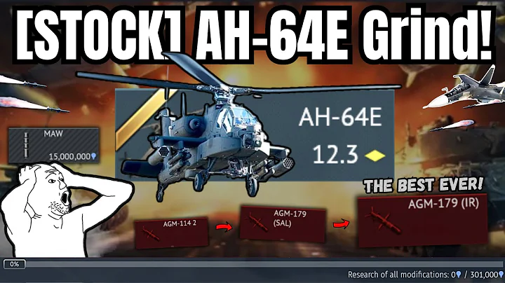 My [STOCK] Grind is FULL of PAIN!💀(But when it's researched...) | AH-64E IR missiles Experience!🔥