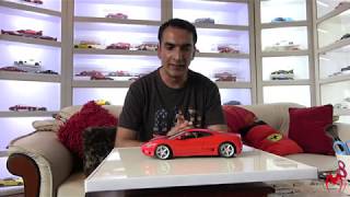 Career Overview Ferrari 360 Modena made by  hotwheels in 1/18 scale.