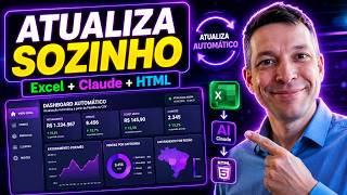🥉 Transforme seu EXCEL em um DASHBOARD WEB com IA | Claude + Excel = Dashboard com Atualização AUTO