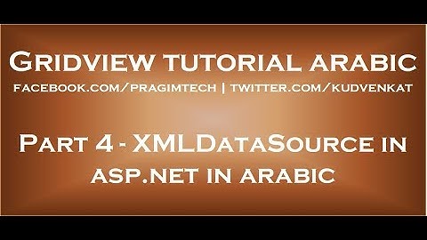 XMLDataSource in asp net in arabic