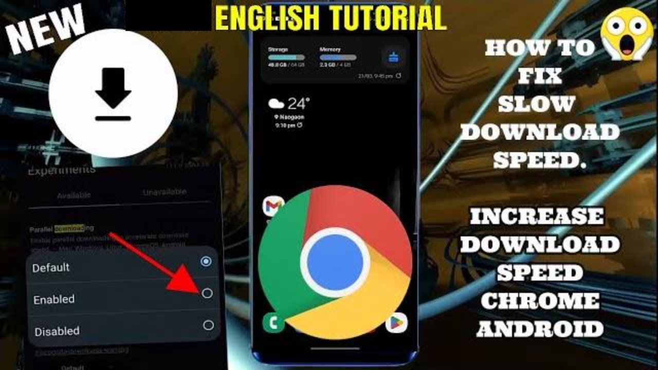 How To Increase Download Speed In Chrome Android || Fix Slow Download ...
