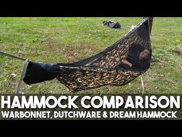 Comparing Hammocks: Warbonnet, Dutchware & Dream Hammock - YouTube