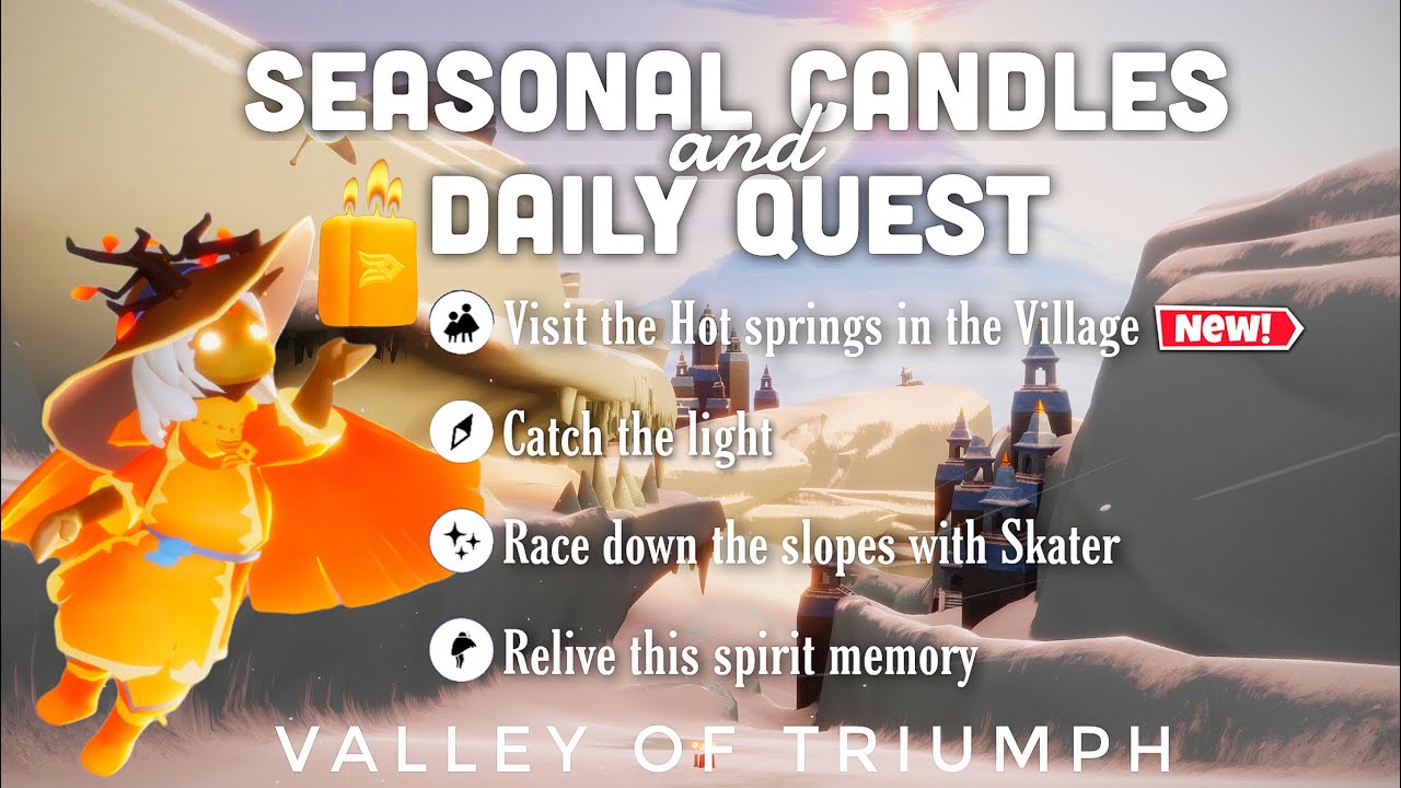 Seasonal Candles + Daily Quest in Valley of Triumph sky children of