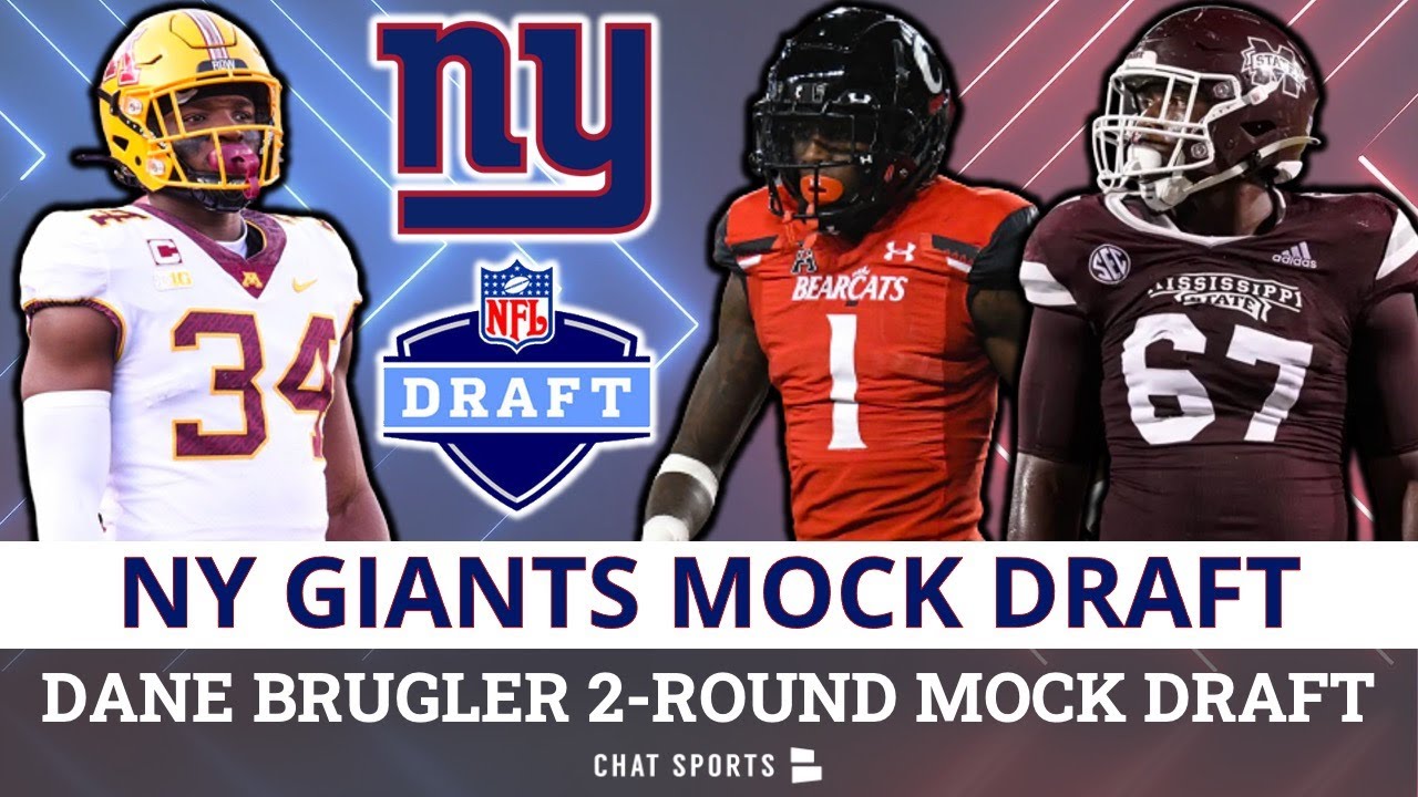 New York Giants 2Round NFL Mock Draft From Dane Brugler Giants Select