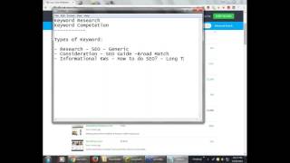 SEO Training Lecture 3   Keyword Research for Adsense Blog