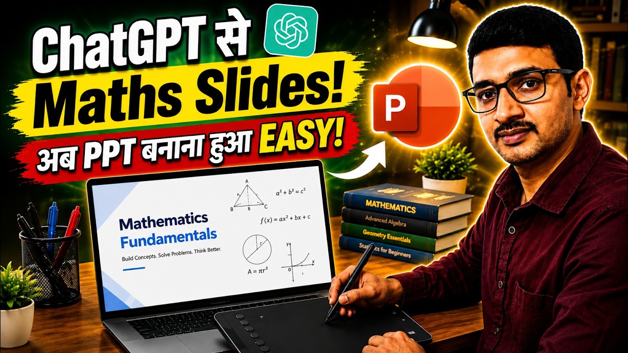 ⁣Maths & Reasoning Slides Using ChatGPT AI | Complete Workflow for Teachers