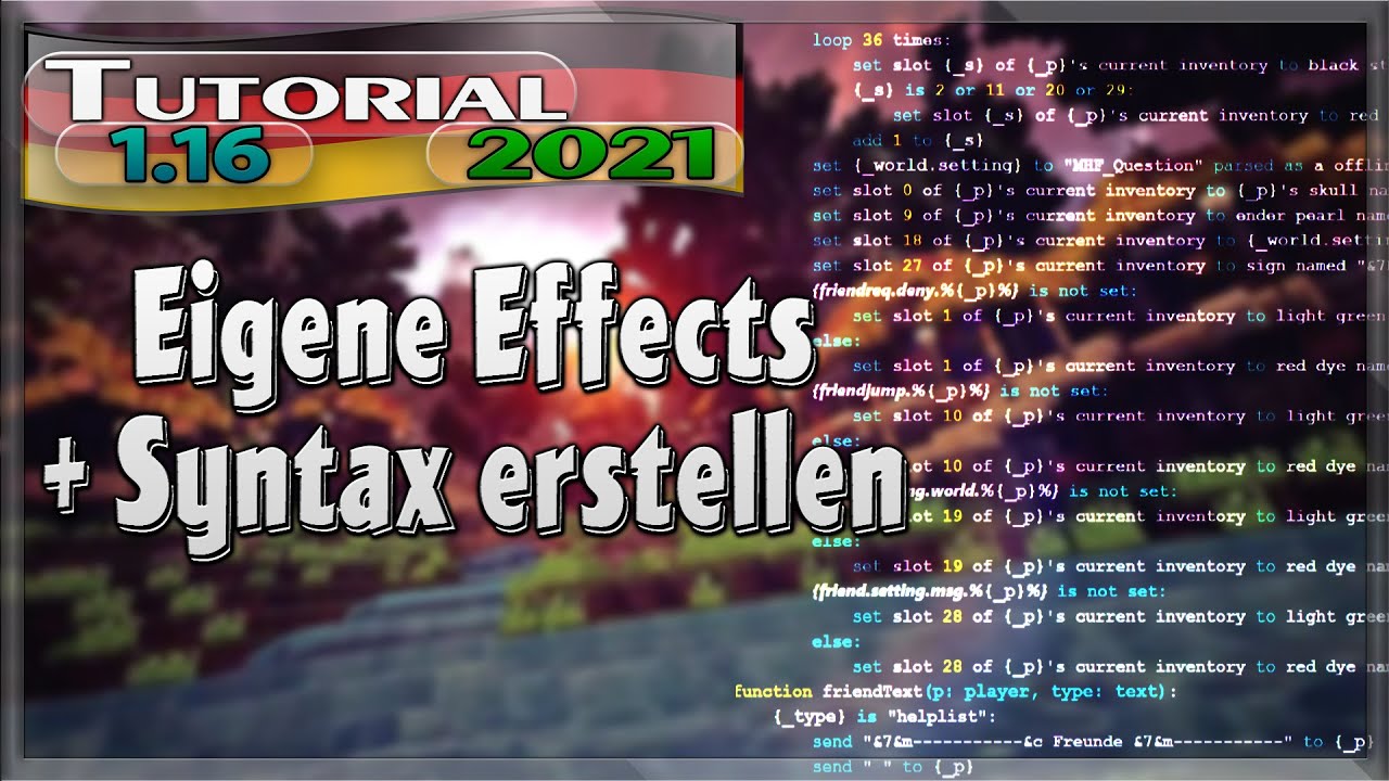 Skript Syntax Skript Eigene