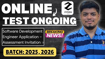 🔥Online Test Ongoing - Breaking | Zyphra Tech Hiring | Off-Campus Hiring 2025, 2026 BATCH | Freshers