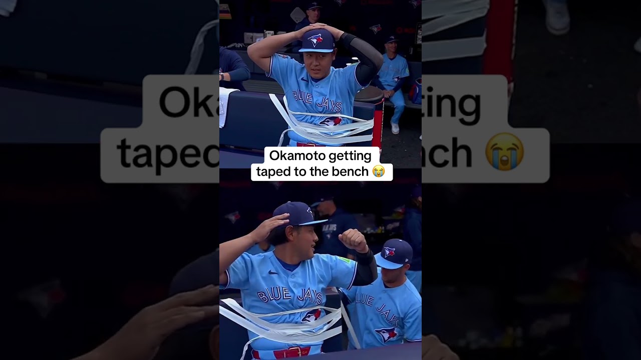 Gotta make sure Kazuma Okamoto gets his rest day in 😅 (via @MLB, @Sportsnet 🇨🇦)
