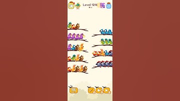 Bird sort calar game leval 1216 #leveldesign #colorgame #gaming #colorconcept #gameplay #funny