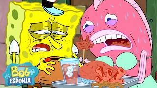 Bob Esponja | Todos os Itens do Cardápio do Balde de Lixo 🍴| 10 Minutos | Bob Esponja em Português