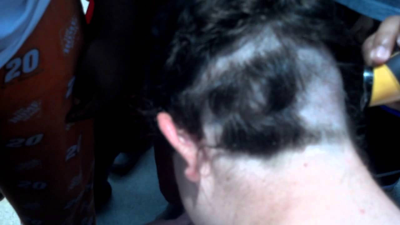 1213 football camp shaving freshmen head YouTube