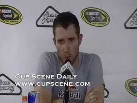 NASCAR at Pocono:Brian Vickers, Denny Hamlin Post Race Part1