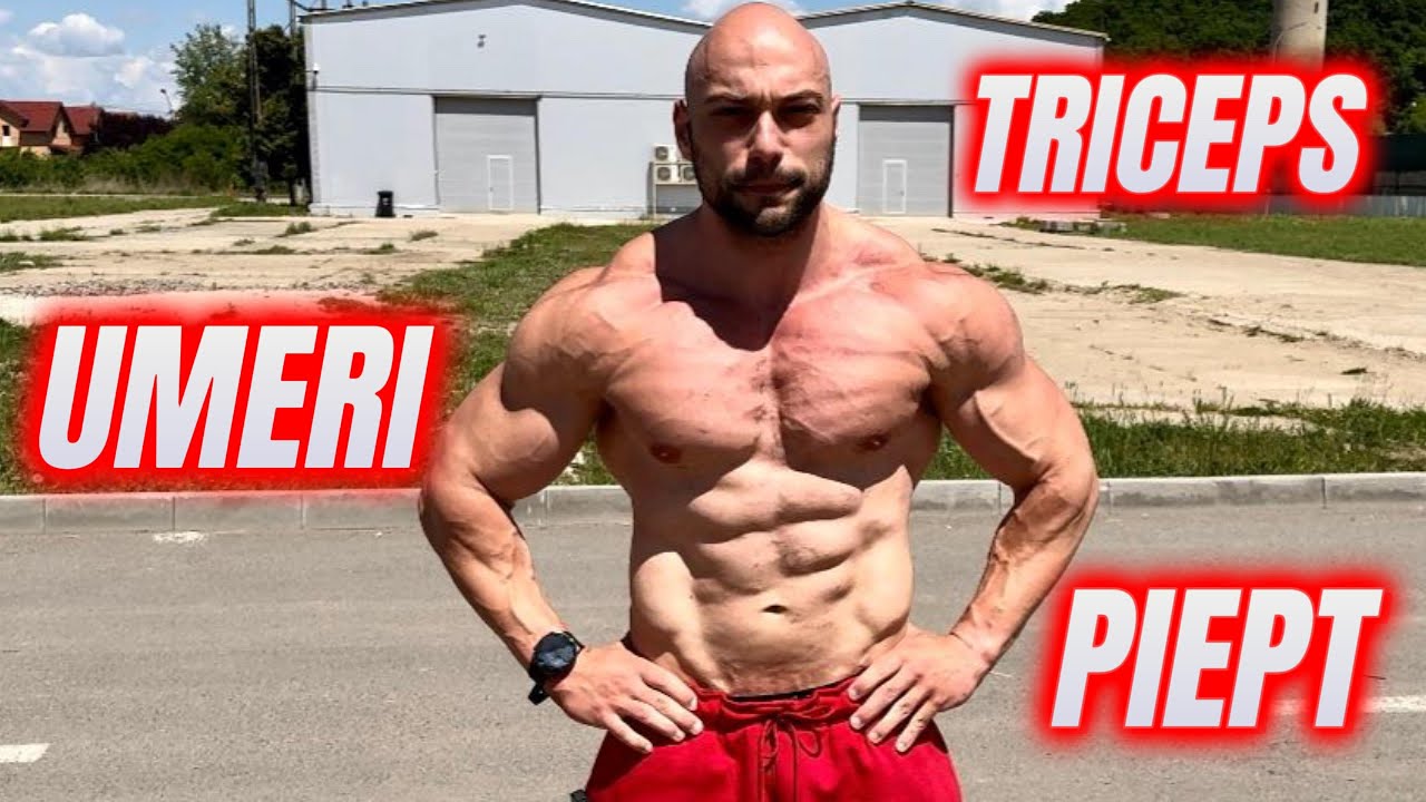 Masă Musculară Ziua 15: ANTRENAMENT UMERI + TRICEPS + PIEPT