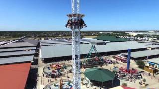 Traders village aerial drone footage of amusement rides. music by -
clear day bensound