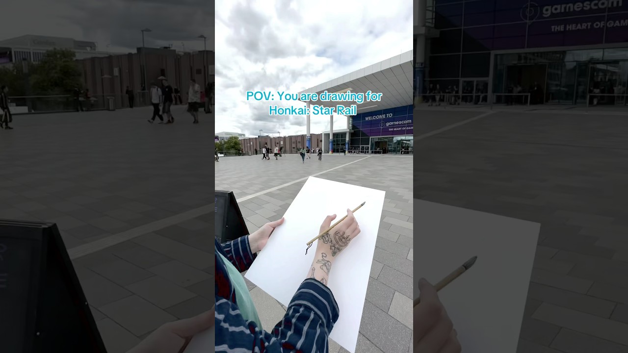 Drawing Honkai Star Rail characters at Gamescom !! @honkaistarrail 