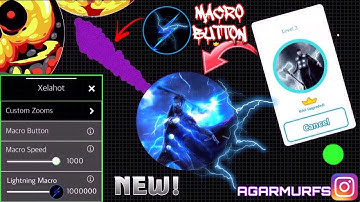 NEW LIGHTNING MACRO ⚡️ + ANIMATED SKIN HACK AGARIO ! اقاريو كيف تسوي سكن لفل ٣ !! (Agar.io)