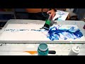 #116 - My Birthday Dutch Pour! My biggest canvas yet!! | Acrylic Pouring | Fluid Artist