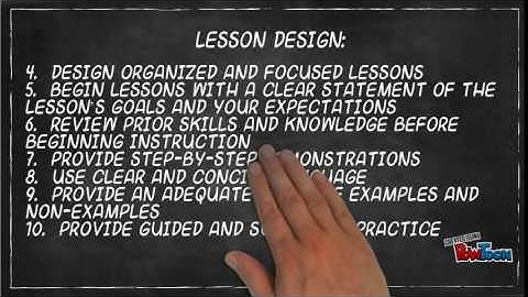 16 Elements of Explicit Instruction