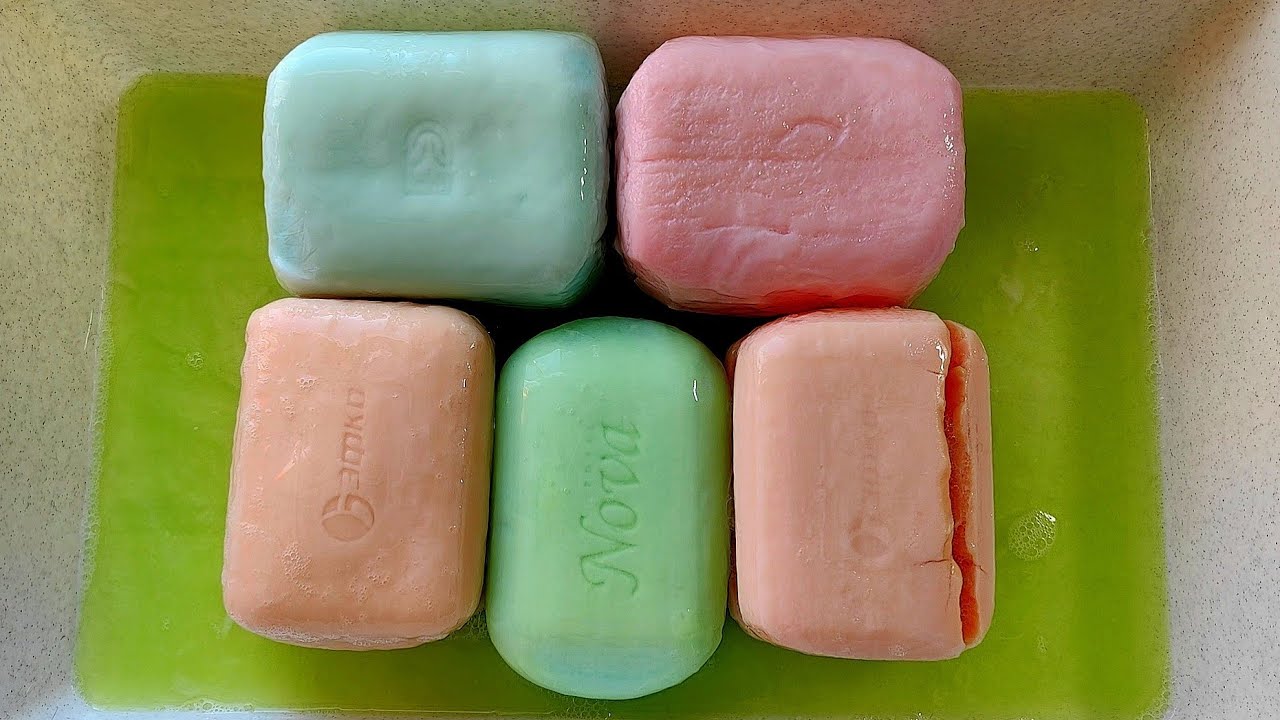 Mushy Soap Asmr 🌷 Soaked Soap Asmr 🌷