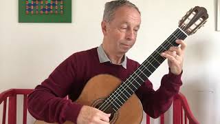 A.Barrios Villancico de Navidad (with harmonics).Göran Söllscher guitar