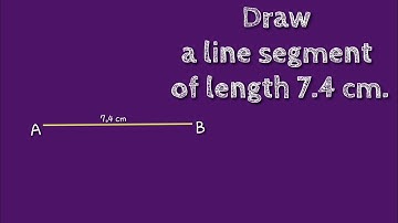 How to draw a line segment of length 7.4 cm.shsirclasses.
