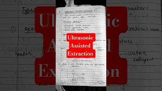 Ultrasonic Assisted Extraction#karanaujla#mxrci #exampreparation#pharmcist#mpharm #extractionprocess