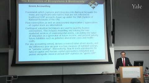 TEEB@YALE: Measuring to Manage; Indicators & Accounting Systems - Pavan Sukhdev