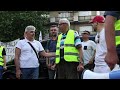 Opposition gathering for a protest in Belgrade