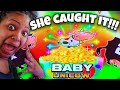 She caught the baby unicow and won huge on this slot