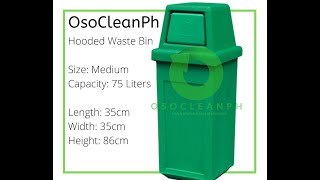 Green Small Swing Bin Trash Can Waste Bin - OsoCleanPh Makati