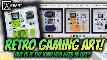 XREART Retro Handheld 3D Shadow Box Art Review! Full Kits & DIY Options!