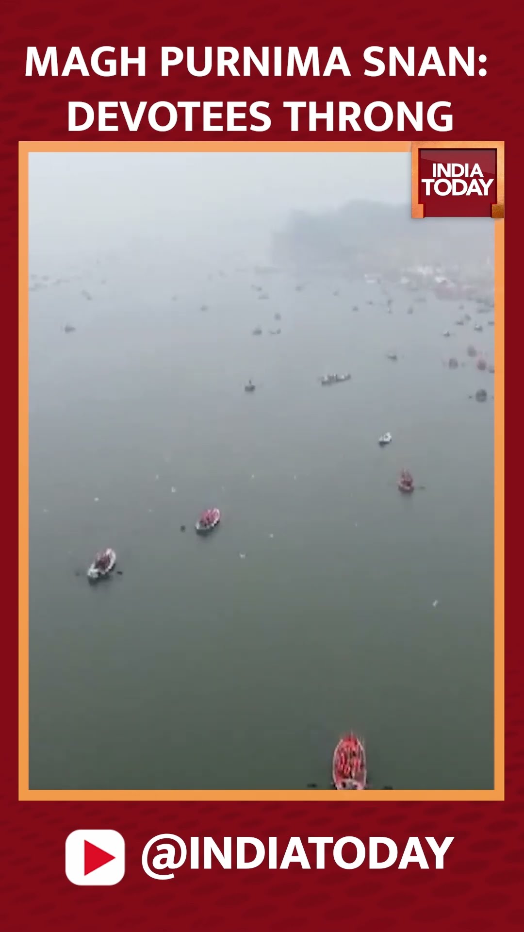 Maha Kumbh 2025 | Devotees Arrive In Large Numbers In Prayagraj For Magh Purnima Snan | #shorts
