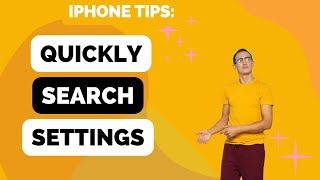 How to Quickly Search Within Settings on an iPhone