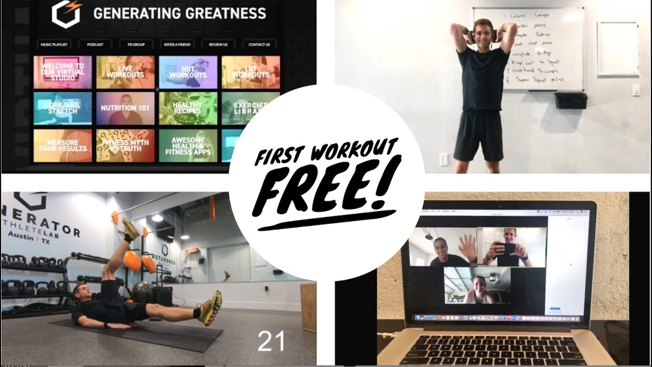 1 Hour Zoom Workouts with Generator Athlete Lab