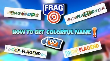 How to get colorful name in Frag Pro Shooter new gift code #frag