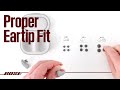 Bose SoundControl™ Hearing Aids – Getting the Proper Eartip Fit