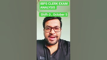 IBPS CLERK EXAM ANALYSIS | SHIFT-3, OCTOBER 5 | #shorts |#ibpsclerk |#ibps |#ibpsclerk2025 | #viral