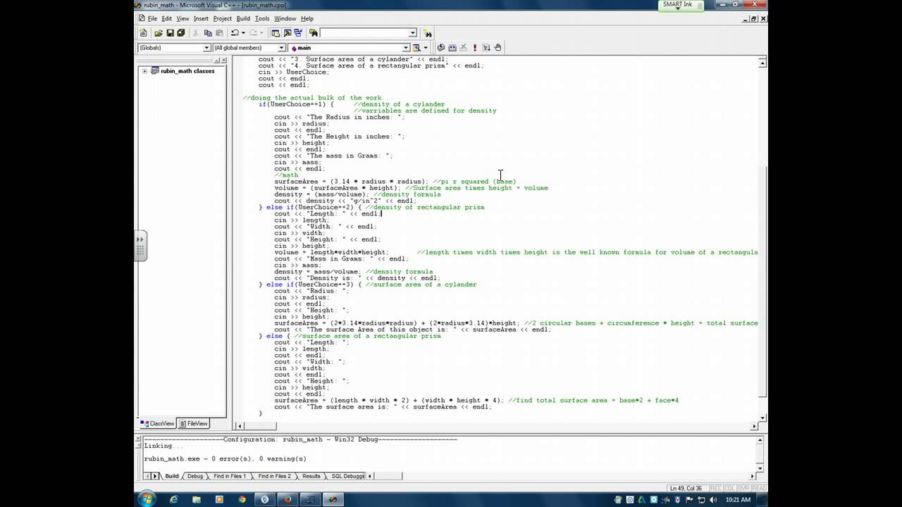C++ Math App - Kevin R - YouTube
