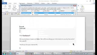 How to Merge Information Onto Forms in Microsoft Word : Office Software Help