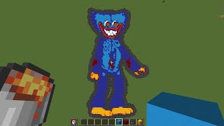 How To Draw Huggy Wuggy in Minecraft ? | Pixel Art
