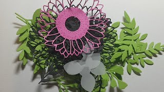 ❤ altered FLORAL ART canvas with quotes of HOPE & JOY #alteredcanvas #paperflowers #joy #hope