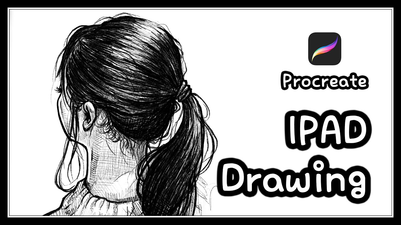 IPAD Drawing. / Portrait Drawing. / Drawing process. YouTube